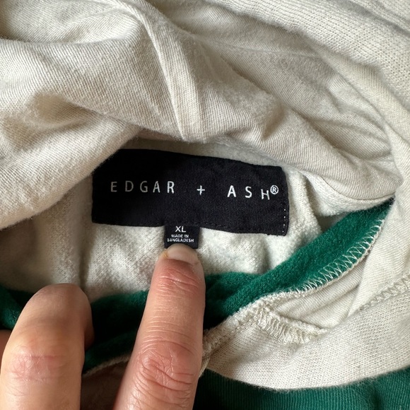 Edgar and Ash Sweat Set Color blocked Hoodie & Jogger in Green & Tan Size XL - Picture 4 of 10